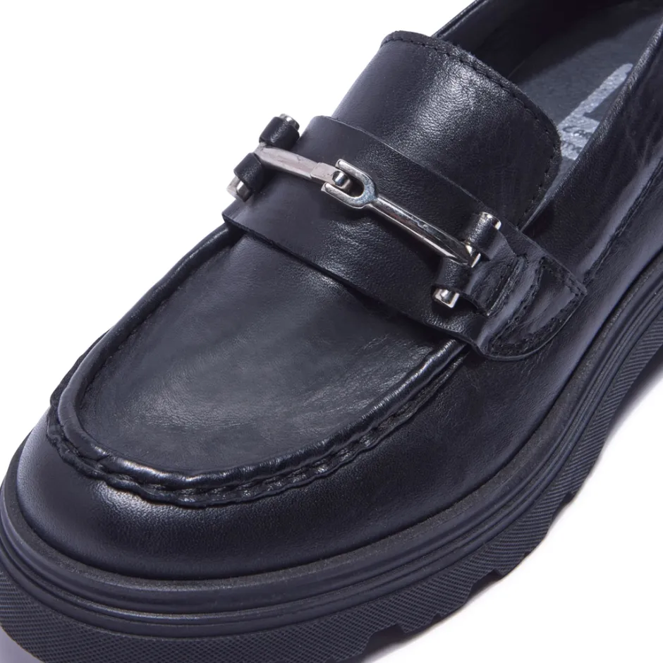 Alsenso Black Leather Loafers<Carl Scarpa Flash Sale