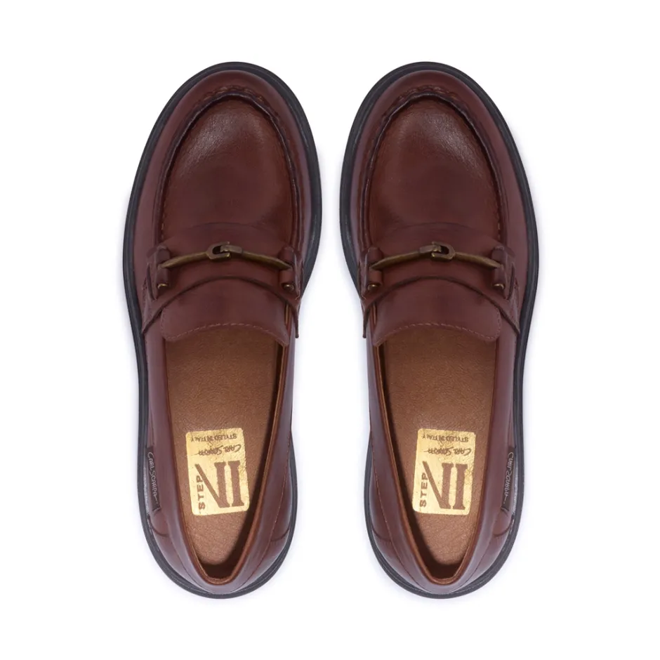 Alsenso Tan Leather Loafers<Carl Scarpa Best Sale
