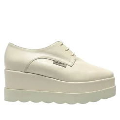 Amuleto Off White Leather Platform Loafers<Carl Scarpa Shop