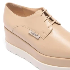 Amuleto Taupe Leather Platform Loafers<Carl Scarpa Shop