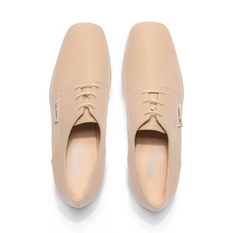Amuleto Taupe Leather Platform Loafers<Carl Scarpa Shop