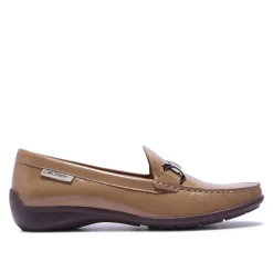 Anglette Beige Patent Leather Loafers<Carl Scarpa Hot