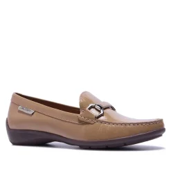 Anglette Beige Patent Leather Loafers<Carl Scarpa Hot