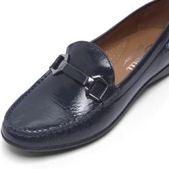 Anglette Navy Patent Leather Loafers<Carl Scarpa Fashion