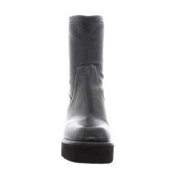 Ariel Black Leather Wavesole Ankle Boots<Carl Scarpa Hot