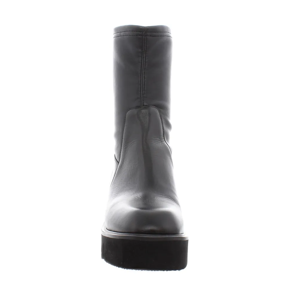 Ariel Black Leather Wavesole Ankle Boots<Carl Scarpa Hot