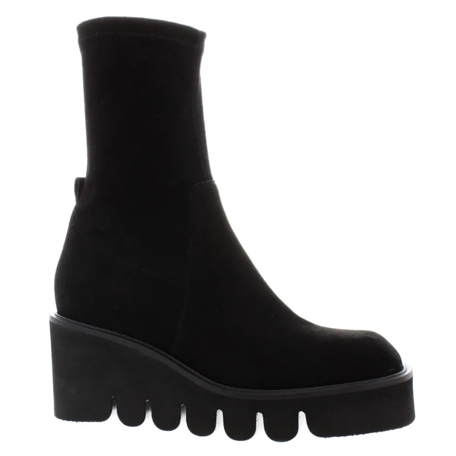 Ariel Black Suede Wavesole Ankle Boots<Carl Scarpa Best