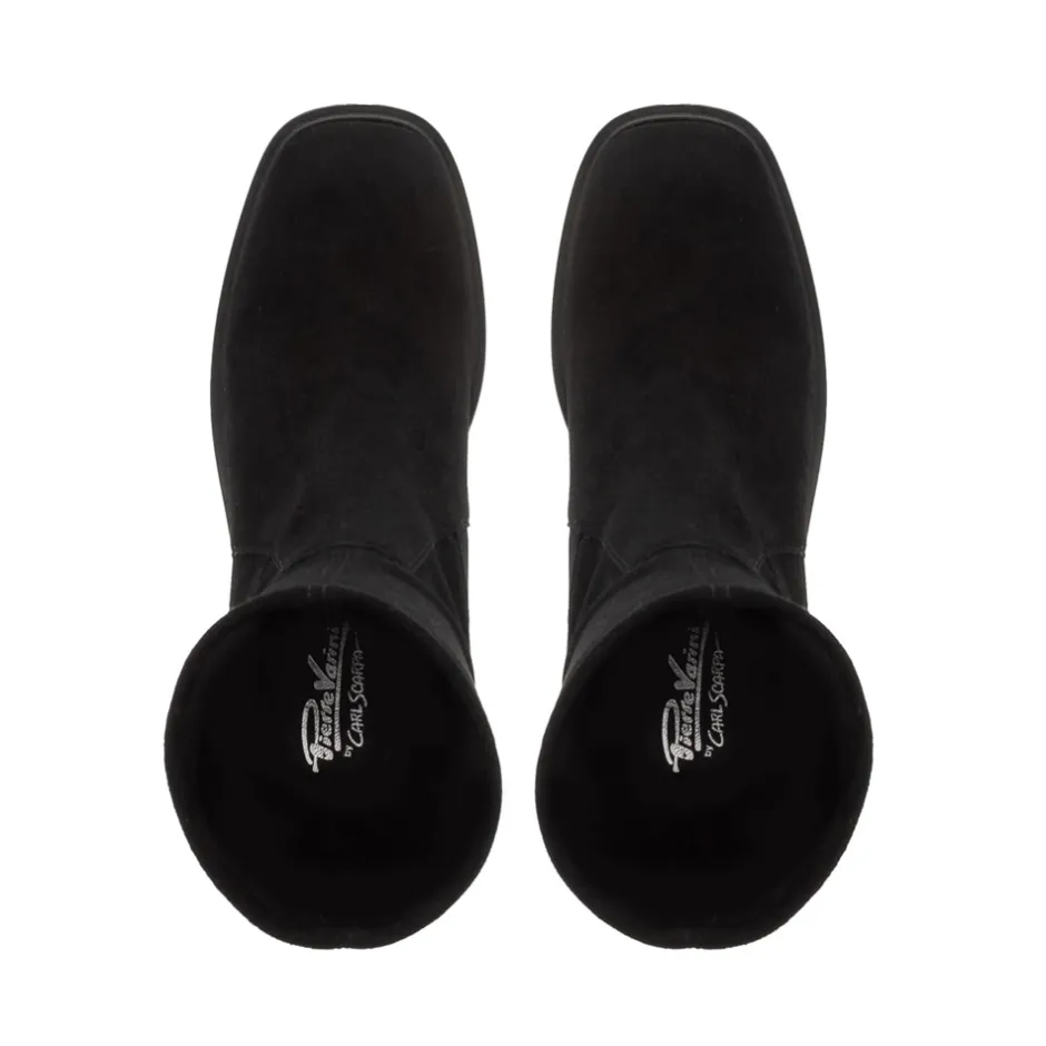 Ariel Black Suede Wavesole Ankle Boots<Carl Scarpa Best