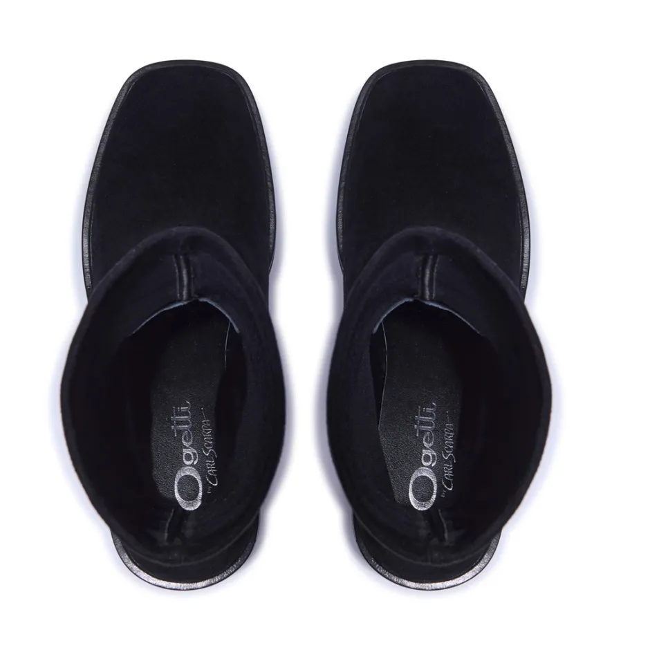 Ariella Black Suede Ankle Boots<Carl Scarpa Hot