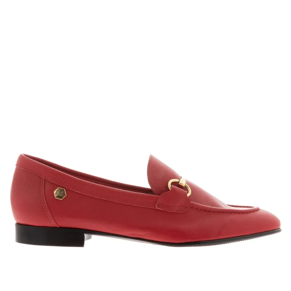 Arlie Red Leather Snaffle Loafers<Carl Scarpa Cheap