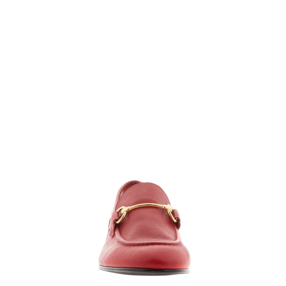 Arlie Red Leather Snaffle Loafers<Carl Scarpa Cheap