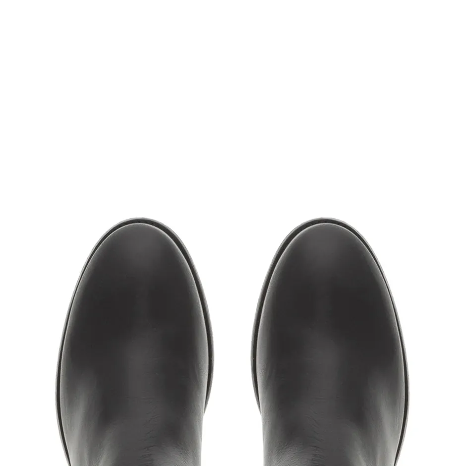 Ashby Black Leather Knee High Boots<Carl Scarpa Online