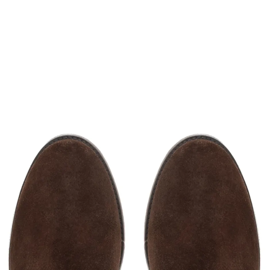 Ashby Brown Suede Knee High Boots<Carl Scarpa Store