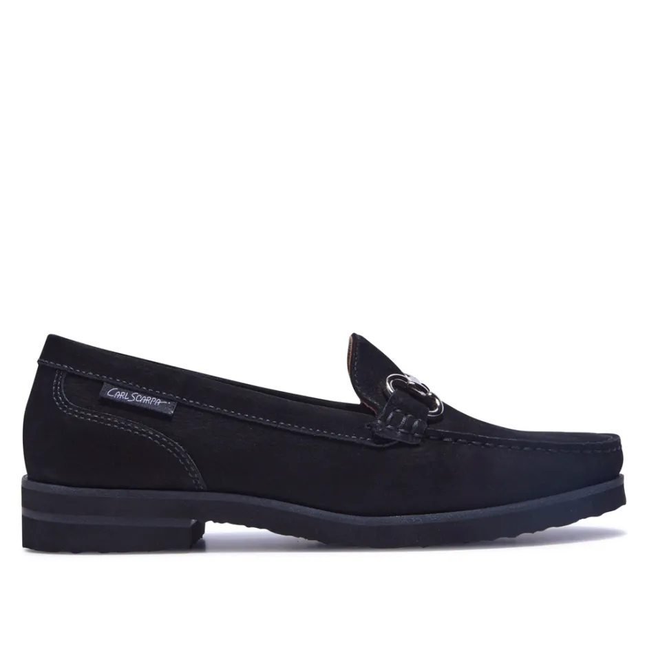 Aubrigo Black Suede Loafers<Carl Scarpa Outlet