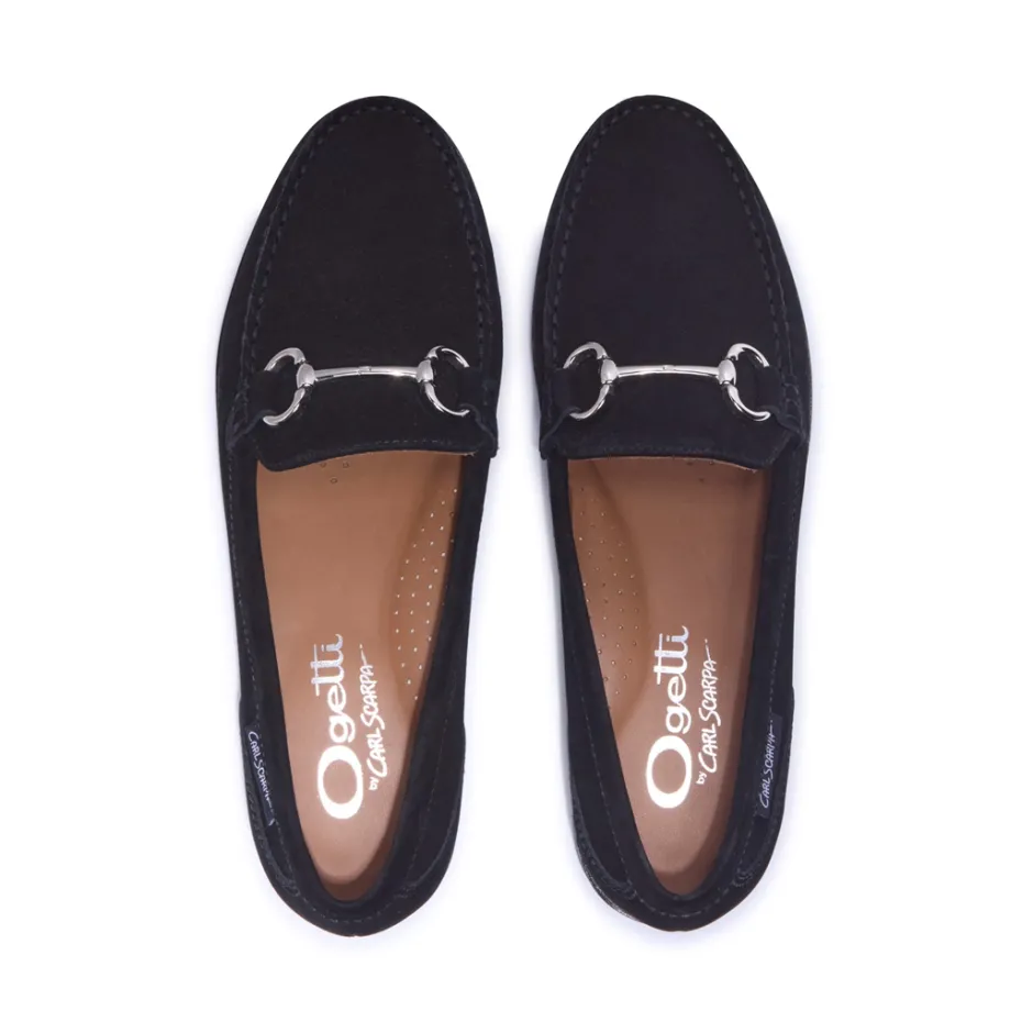 Aubrigo Black Suede Loafers<Carl Scarpa Outlet