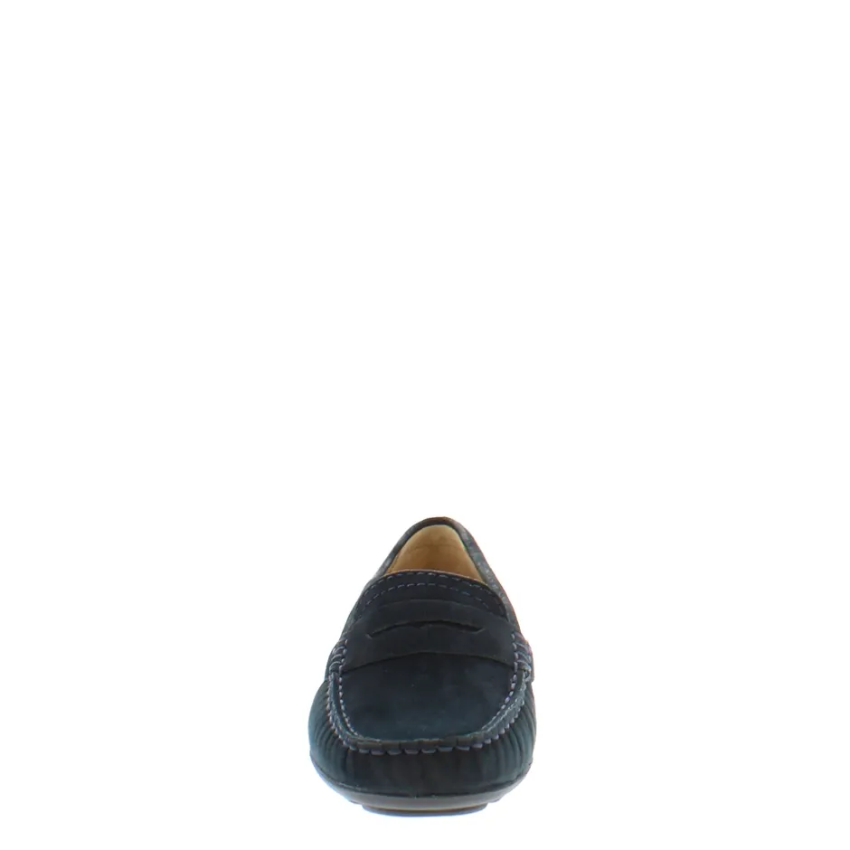 Bettina Navy Slip-On Loafers<Carl Scarpa Hot