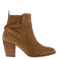 Blaise Tan Suede Block Heel Ankle Boots<Carl Scarpa Flash Sale