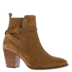 Blaise Tan Suede Block Heel Ankle Boots<Carl Scarpa Flash Sale