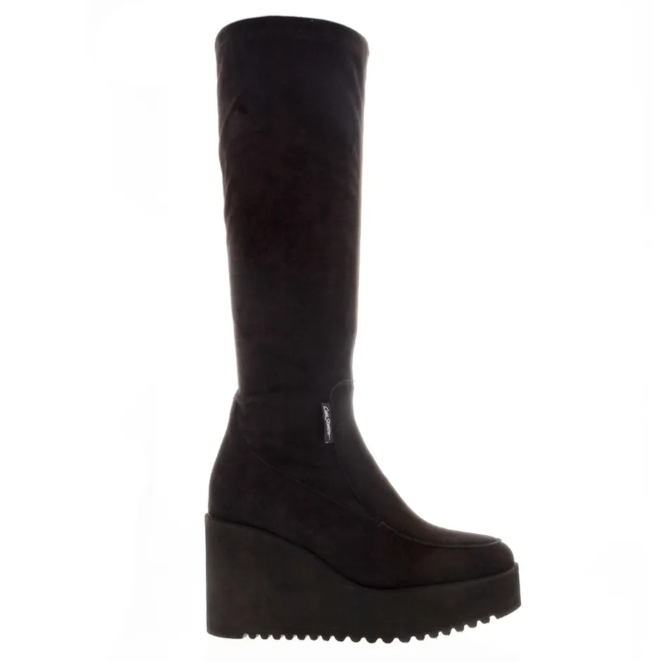 Boahi Black Suede Knee High Boots<Carl Scarpa Outlet