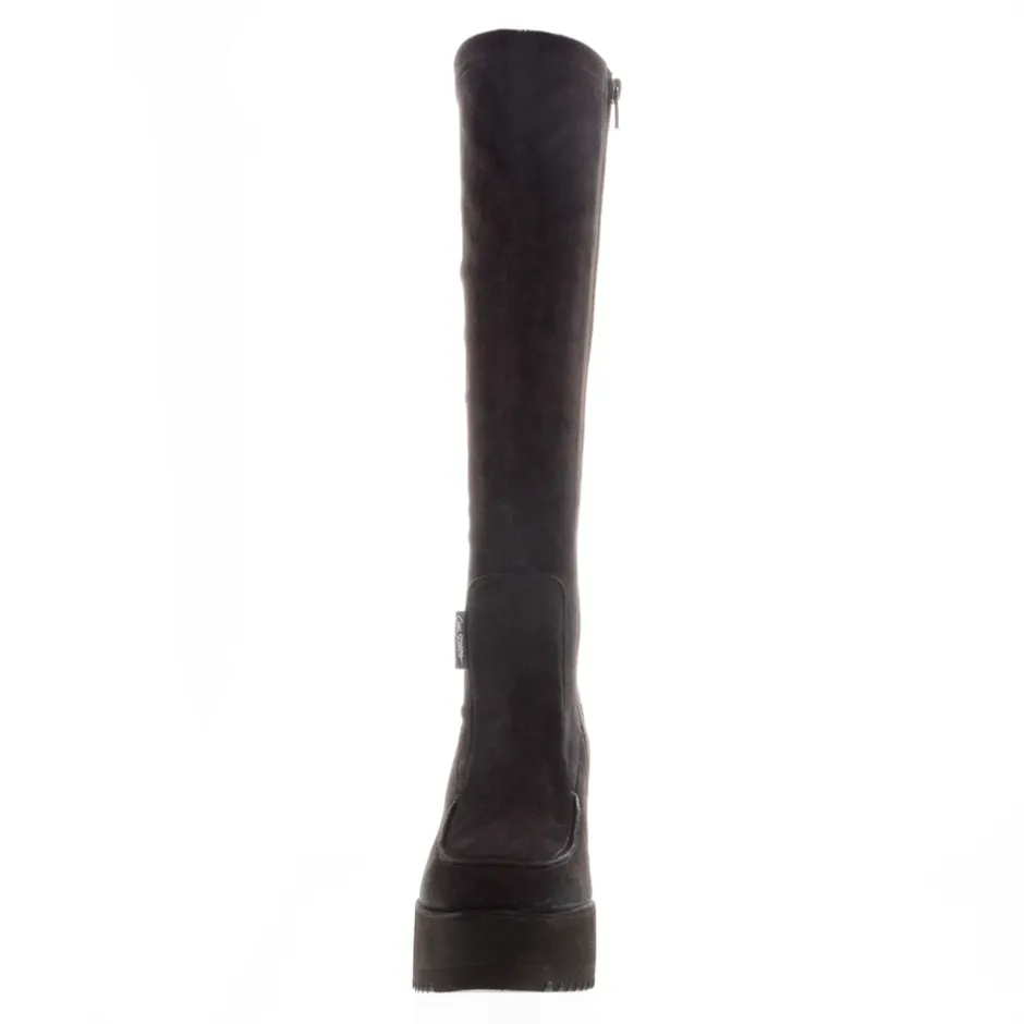 Boahi Black Suede Knee High Boots<Carl Scarpa Outlet