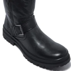 Bollichi Black Leather Ankle Boots<Carl Scarpa Clearance