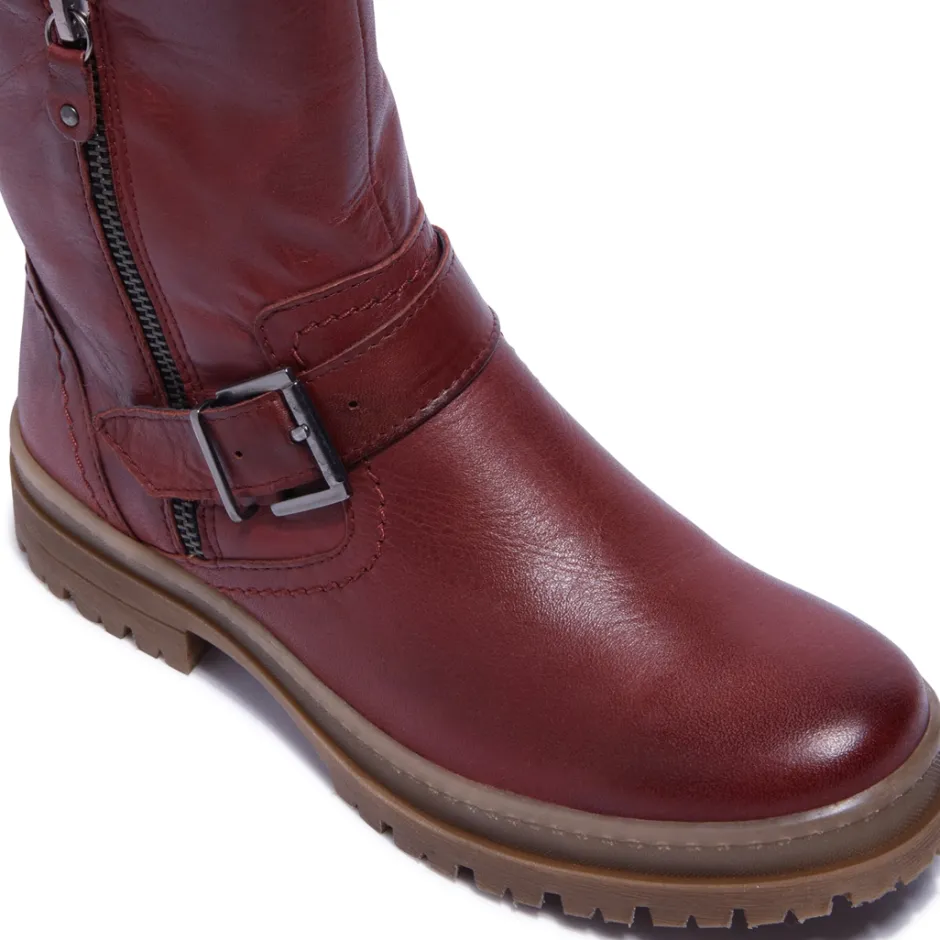 Bollichi Bordo Leather Ankle Boots<Carl Scarpa Outlet