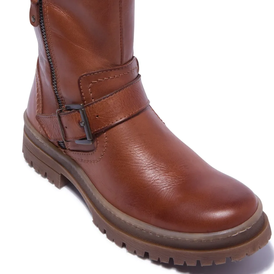 Bollichi Tan Leather Ankle Boots<Carl Scarpa Best Sale