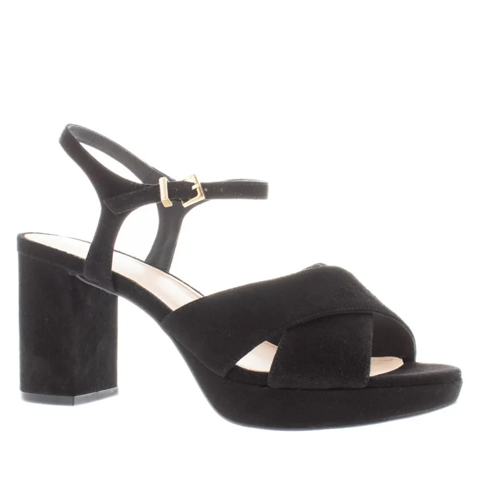 Bowie Black Suede Platform Sandals<Carl Scarpa Hot