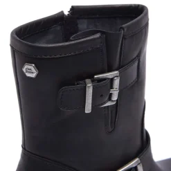 Buona Black Leather Ankle Boots<Carl Scarpa Shop