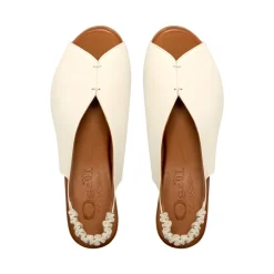 Buttercup Off White Leather Slingback Sandal<Carl Scarpa Hot