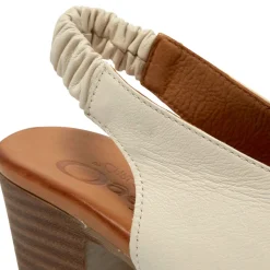Buttercup Off White Leather Slingback Sandal<Carl Scarpa Hot