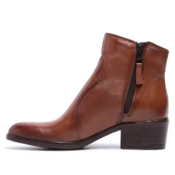Caliana Tan Leather Ankle Boots<Carl Scarpa Outlet