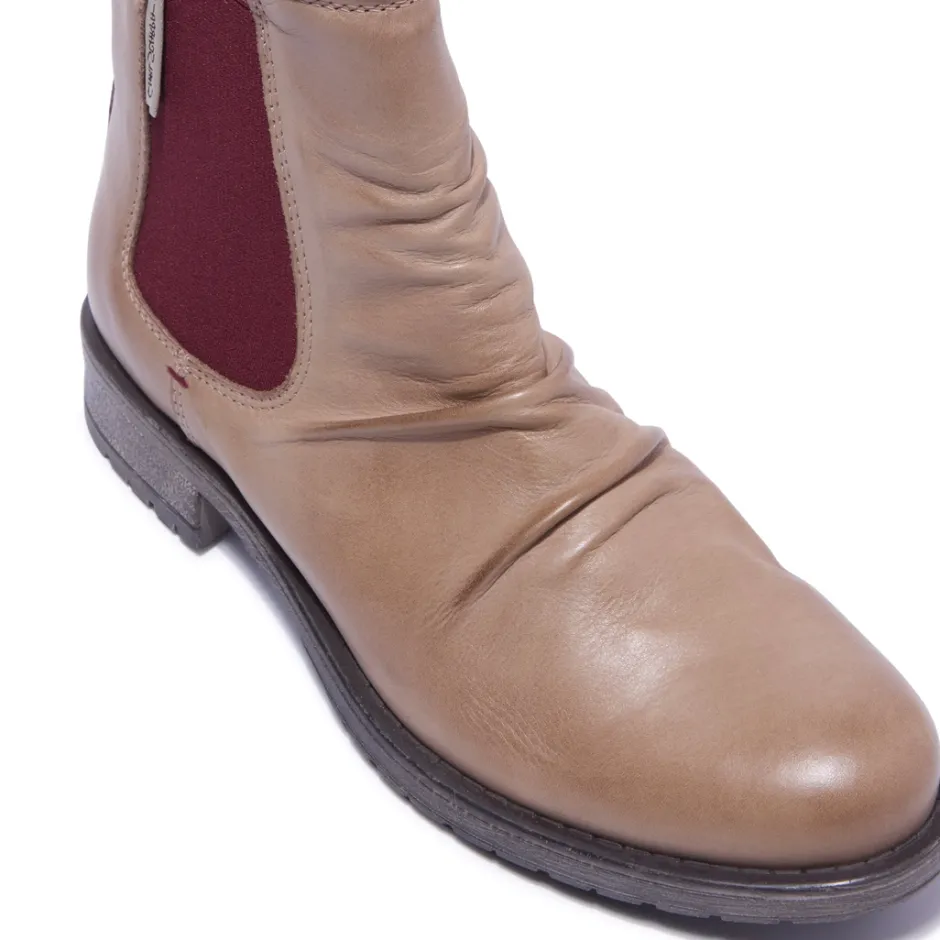 Cavalina Taupe Leather Ankle Boots<Carl Scarpa Best Sale
