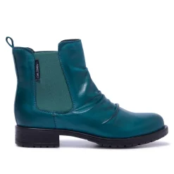 Cavalina Teal Leather Ankle Boots<Carl Scarpa Hot