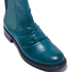 Cavalina Teal Leather Ankle Boots<Carl Scarpa Hot