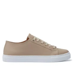 Corianne Beige Leather Trainers<Carl Scarpa Shop