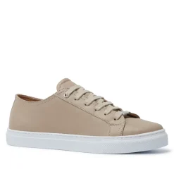 Corianne Beige Leather Trainers<Carl Scarpa Shop