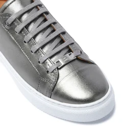 Corianne Pewter Leather Trainers<Carl Scarpa Best Sale