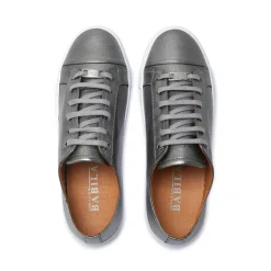 Corianne Pewter Leather Trainers<Carl Scarpa Best Sale