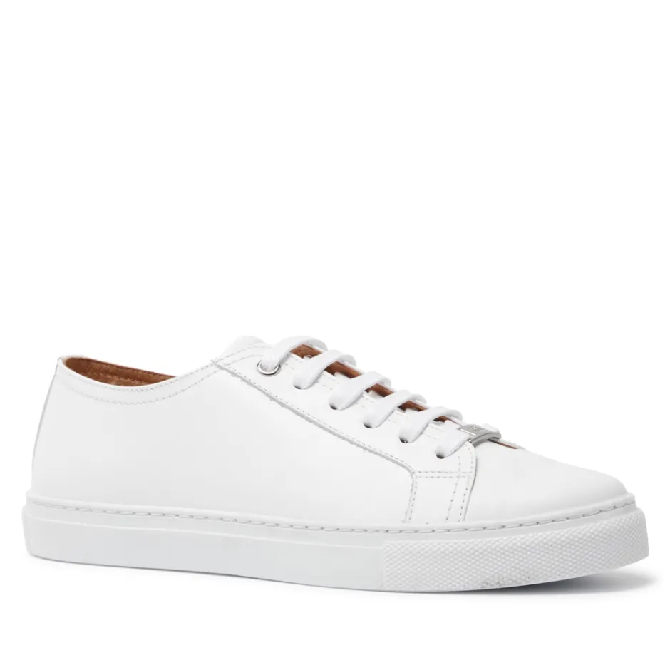 Corianne White Leather Trainers<Carl Scarpa Online