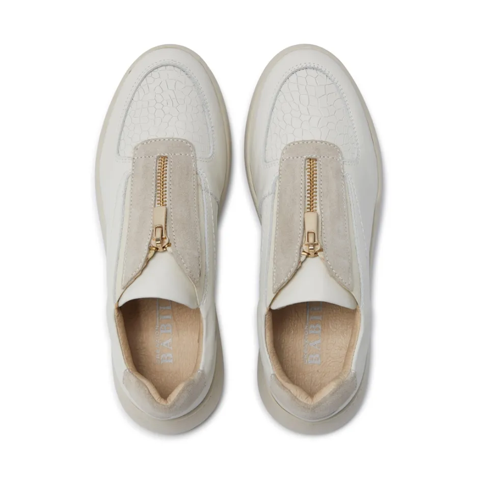 Crishelle Off White Suede Trainers<Carl Scarpa Store