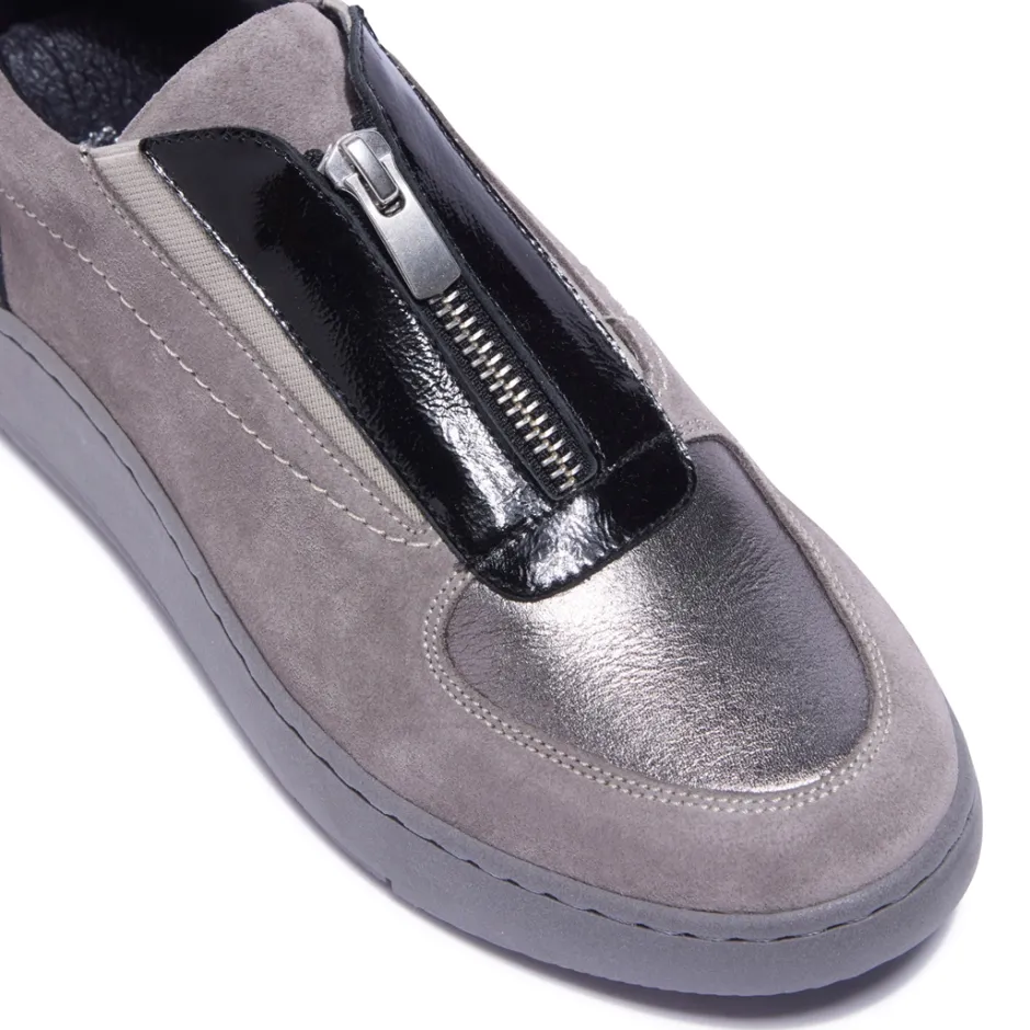 Crishelle Pewter Suede Trainers<Carl Scarpa New