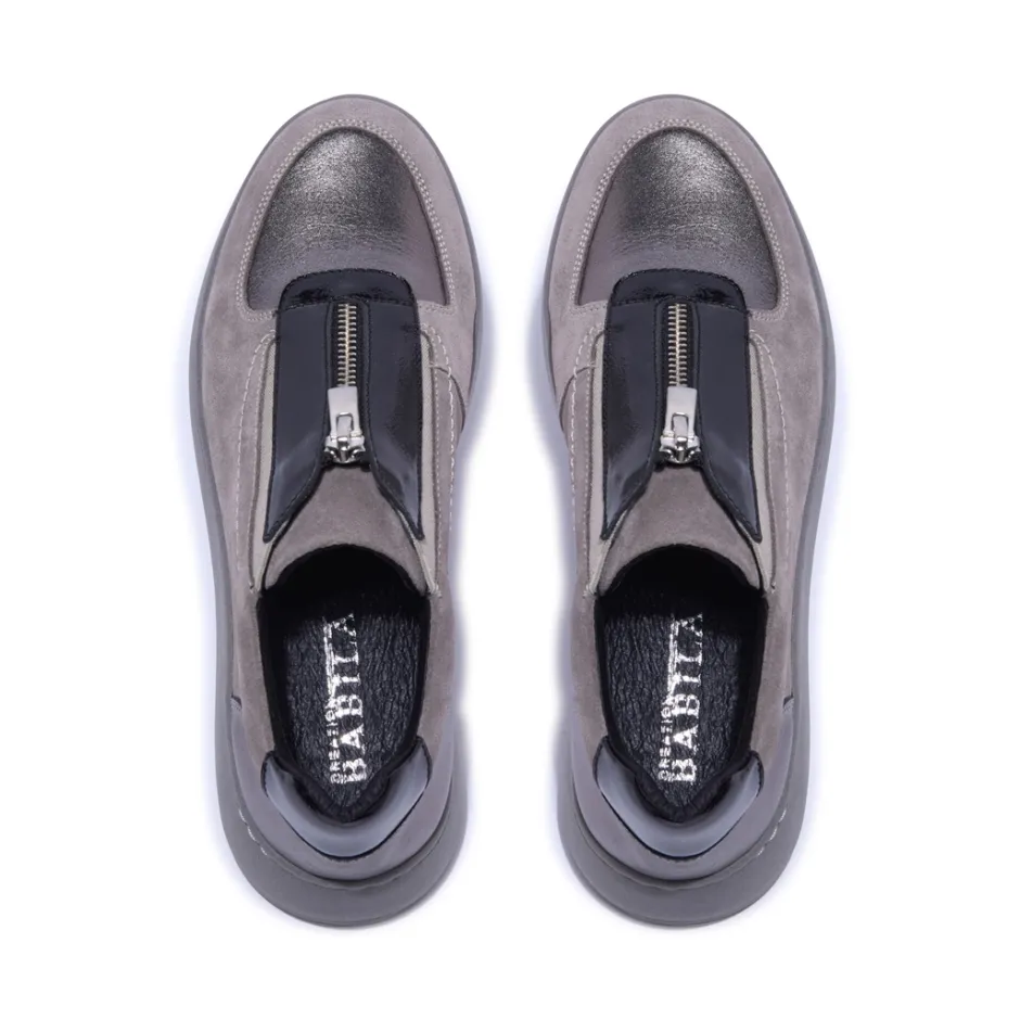 Crishelle Pewter Suede Trainers<Carl Scarpa New
