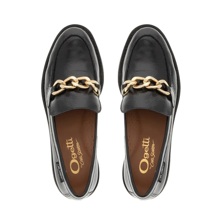 Davion Leather Chain Loafers<Carl Scarpa Discount