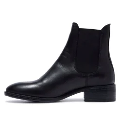 Delicio Black Leather Ankle Boots<Carl Scarpa Shop