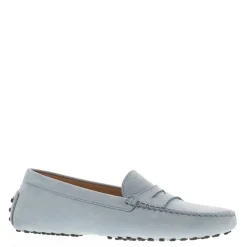 Domenica Light Blue Nubuck Suede Penny Loafers<Carl Scarpa Best