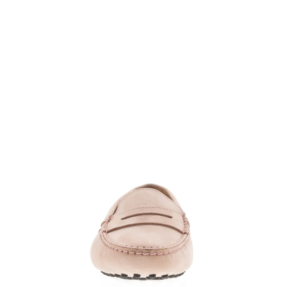 Domenica Nude Nubuck Suede Penny Loafers<Carl Scarpa Best Sale