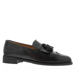 Elesta Black Leather Oxford Style Loafers<Carl Scarpa Discount