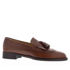 Elesta Tan Leather Oxford Style Loafers<Carl Scarpa Outlet