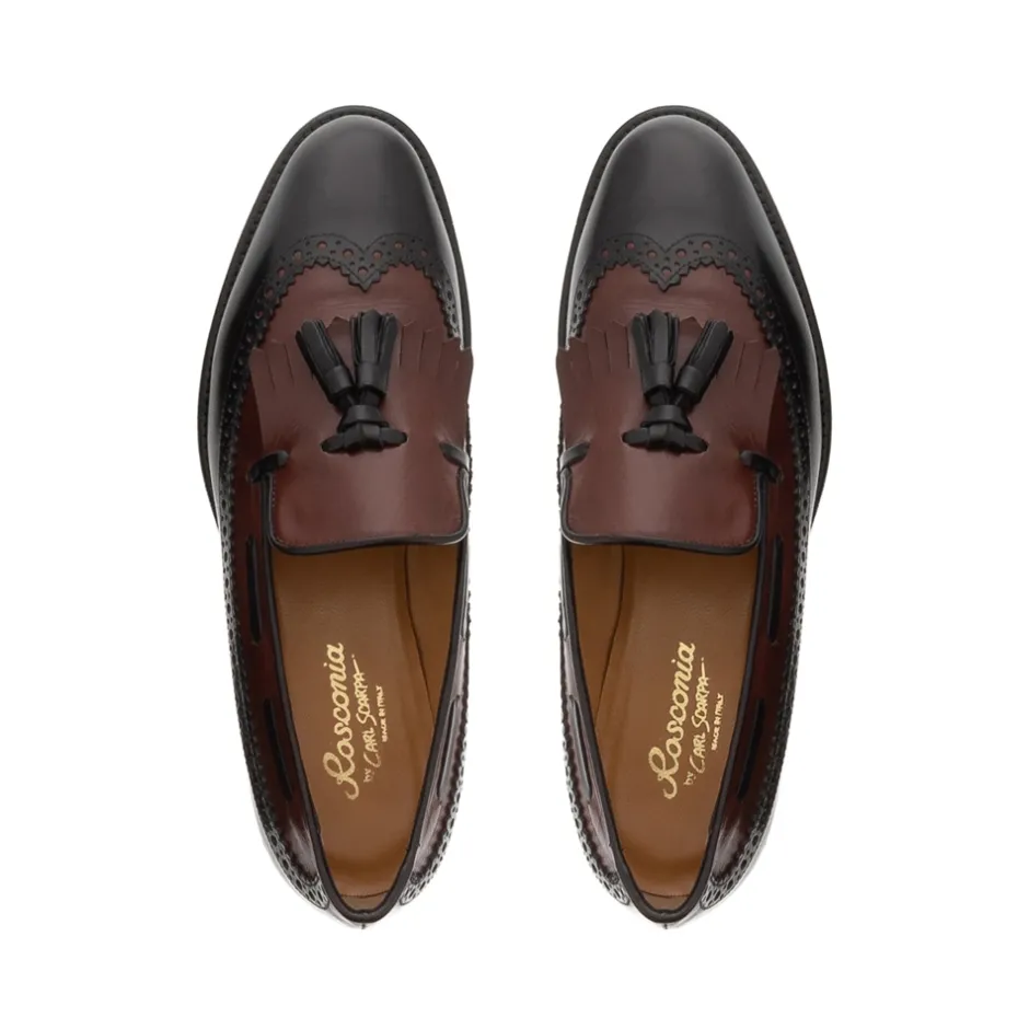 Elesta Two Tone Leather Oxford Style Loafers<Carl Scarpa Best